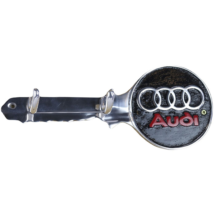 Audi Key Holders Aluminium With 2 Hooks 30cm